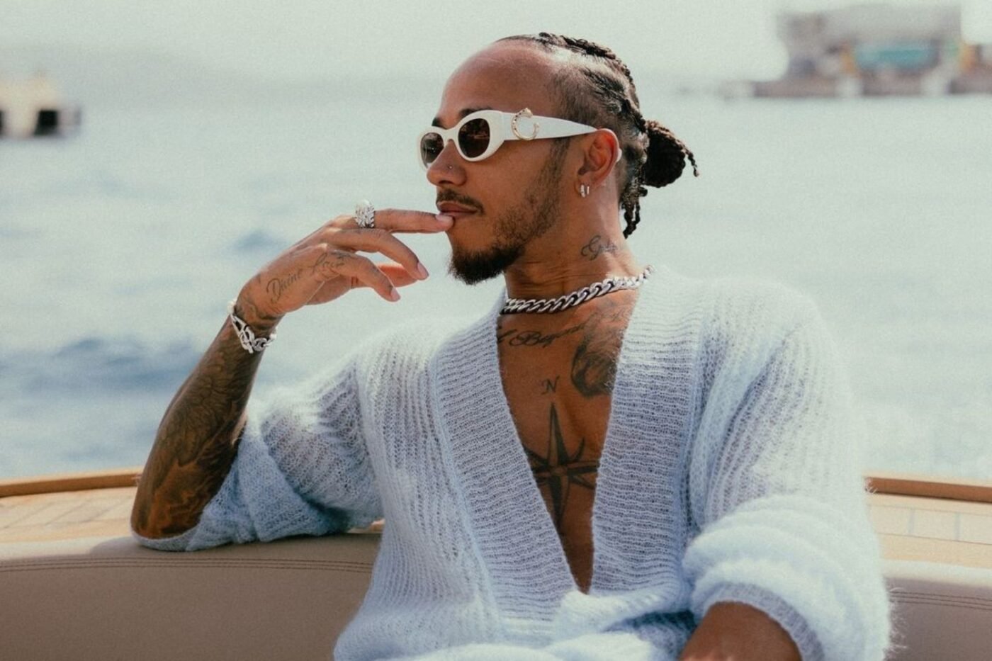 Only Lewis Hamilton Could Pull Off This Custom Dior Fit At The Monaco Grand Prix