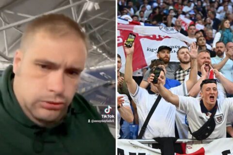 Drunk English Fan Wakes Up In The Worst Possible Place After EURO 2024 Win