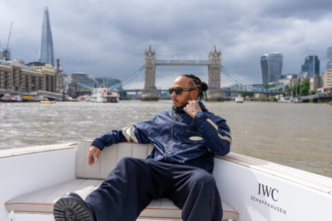 Only Lewis Hamilton Could Pull Off This Classy ‘James Bond’ Arrival In London With IWC Schaffhausen